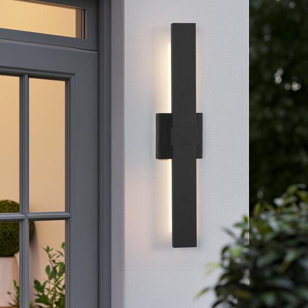 Piros outdoor wall light, 23 inch