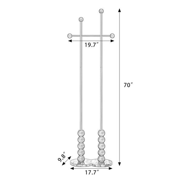 Pumori coat rack dimensions