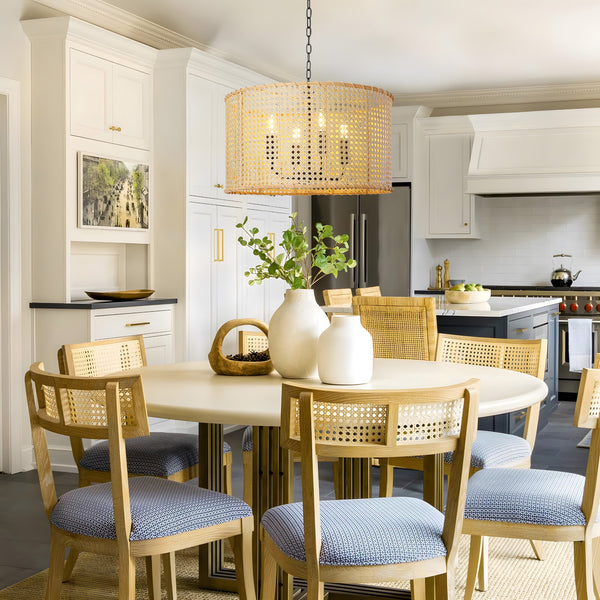 Refosco chandelier light, Wood