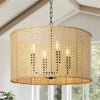 Refosco chandelier light, Wood