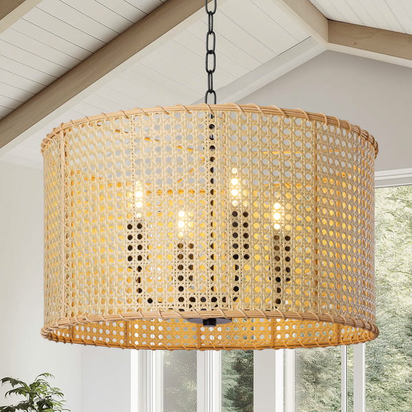 Refosco chandelier light, Wood