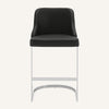 Renano bar stool, Black Jaen Leather