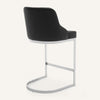 Renano bar stool, Black Jaen Leather