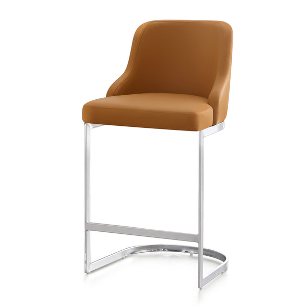 Renano bar stool, Camel Jaen Leather