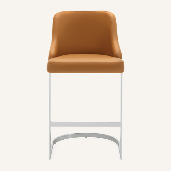 Renano bar stool, Camel Jaen Leather