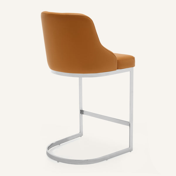 Renano bar stool, Camel Jaen Leather