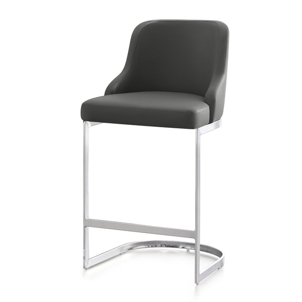Renano bar stool, Charcoal Jaen Leather