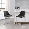 Renano bar stool, Charcoal Jaen Leather