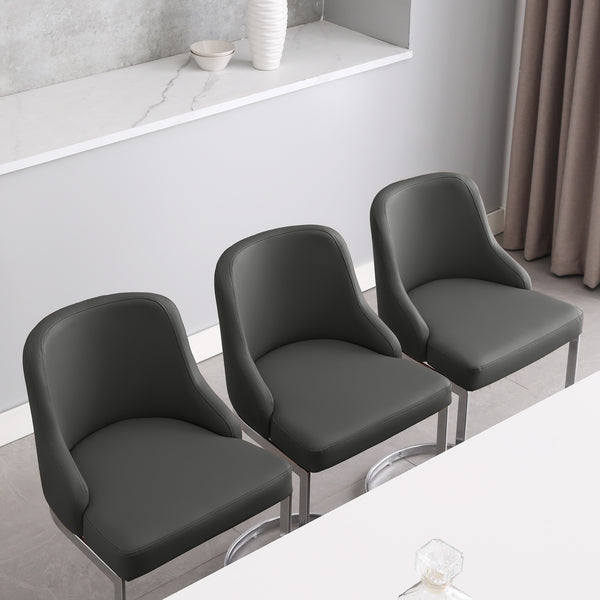 Renano bar stool, Charcoal Jaen Leather