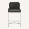 Renano bar stool, Charcoal Jaen Leather