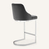 Renano bar stool, Gray Azal Velvet