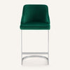 Renano bar stool, Green Azal Velvet