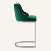 Renano bar stool, Green Azal Velvet