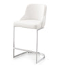 Renano Counter Stool in White Jaen Leather