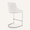 Renano Counter Stool in White Jaen Leather