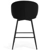 Ribolla bar stool, Black Naia Velvet/Counter Height