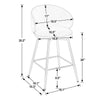 Ribolla bar stool counter height dimensions
