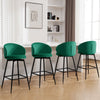 Ribolla bar stool, Green Naia Velvet/Bar Height
