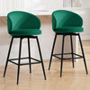 Ribolla bar stool, Green Naia Velvet/Bar Height