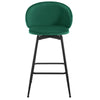 Ribolla bar stool, Green Naia Velvet/Bar Height