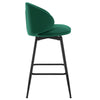 Ribolla bar stool, Green Naia Velvet/Bar Height