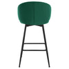 Ribolla bar stool, Green Naia Velvet/Bar Height
