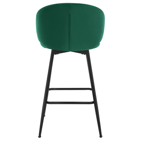 Ribolla bar stool, Green Naia Velvet/Bar Height