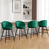 Ribolla bar stool, Green Naia Velvet/Counter Height