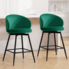 Ribolla bar stool, Green Naia Velvet/Counter Height