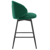 Ribolla bar stool, Green Naia Velvet/Counter Height