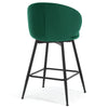 Ribolla bar stool, Green Naia Velvet/Counter Height
