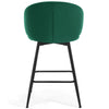 Ribolla bar stool, Green Naia Velvet/Counter Height