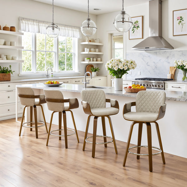 Rimava Counter Stool in Moonlight Sarma Leather