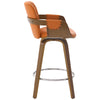 Rimava Counter Stool in Orange Amos Leather