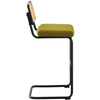 Rosada bar stool, Olive Azal Velvet-Black Finish/Bar Height