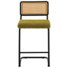 Rosada bar stool, Olive Azal Velvet-Black Finish/Counter Height