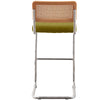 Rosada bar stool, Olive Azal Velvet-Chrome Finish/Bar Height