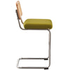 Rosada bar stool, Olive Azal Velvet-Chrome Finish/Counter Height