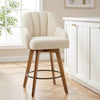 Rosaki Counter Stool in Cream Avola Fabric