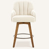 Rosaki Counter Stool in Cream Avola Fabric
