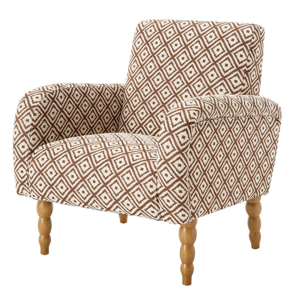 Rubea armchair, Coffee Andre Fabric