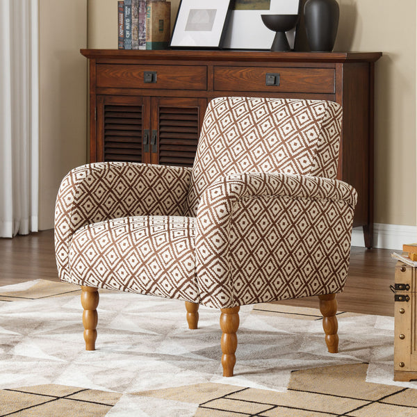Rubea armchair, Coffee Andre Fabric