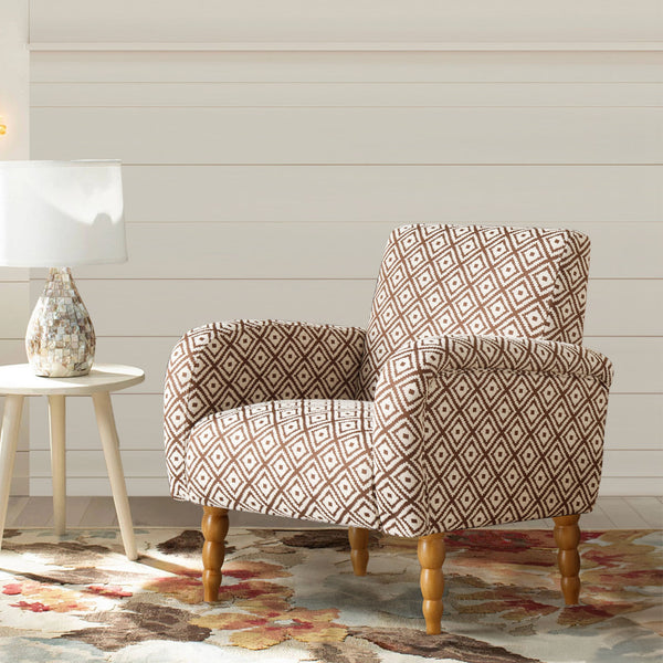 Rubea armchair, Coffee Andre Fabric