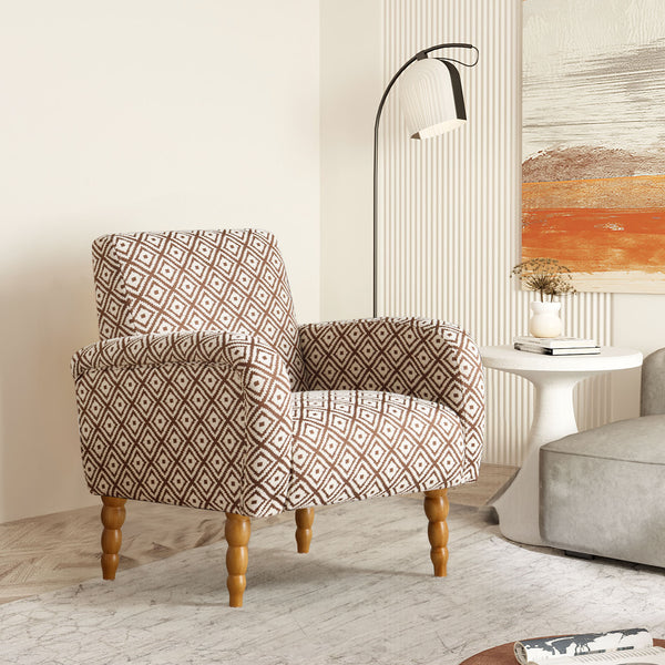 Rubea armchair, Coffee Andre Fabric