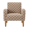 Rubea armchair, Coffee Andre Fabric