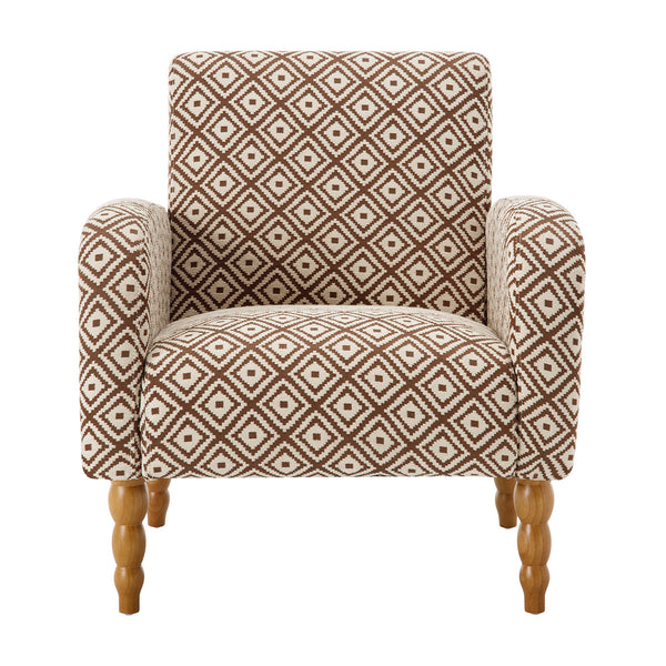 Rubea armchair, Coffee Andre Fabric