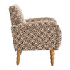 Rubea armchair, Coffee Andre Fabric