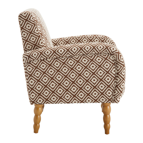 Rubea armchair, Coffee Andre Fabric