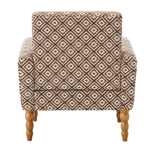 Rubea armchair, Coffee Andre Fabric