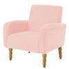 Rubea armchair, Pink Pola Fabric